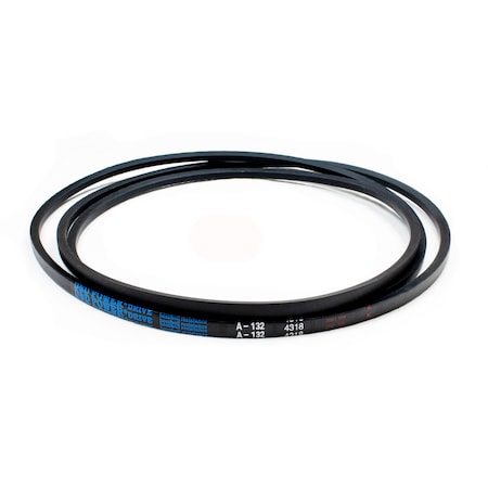 D&D A132 Classical V-Belt, 134 in Outside Length, 1/2 in Top Width, 1 Ribs A132